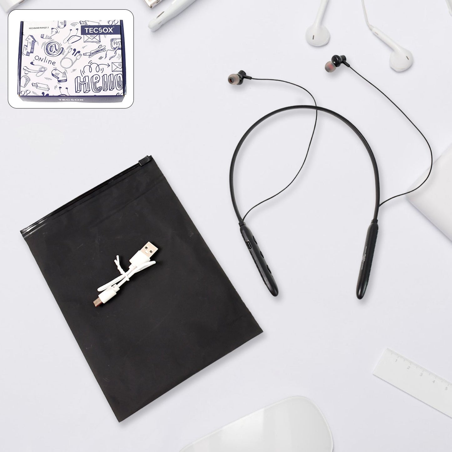 Bluetooth Wireless in-Ear Earphones (1 Pc / USB Type-C) Your Brand