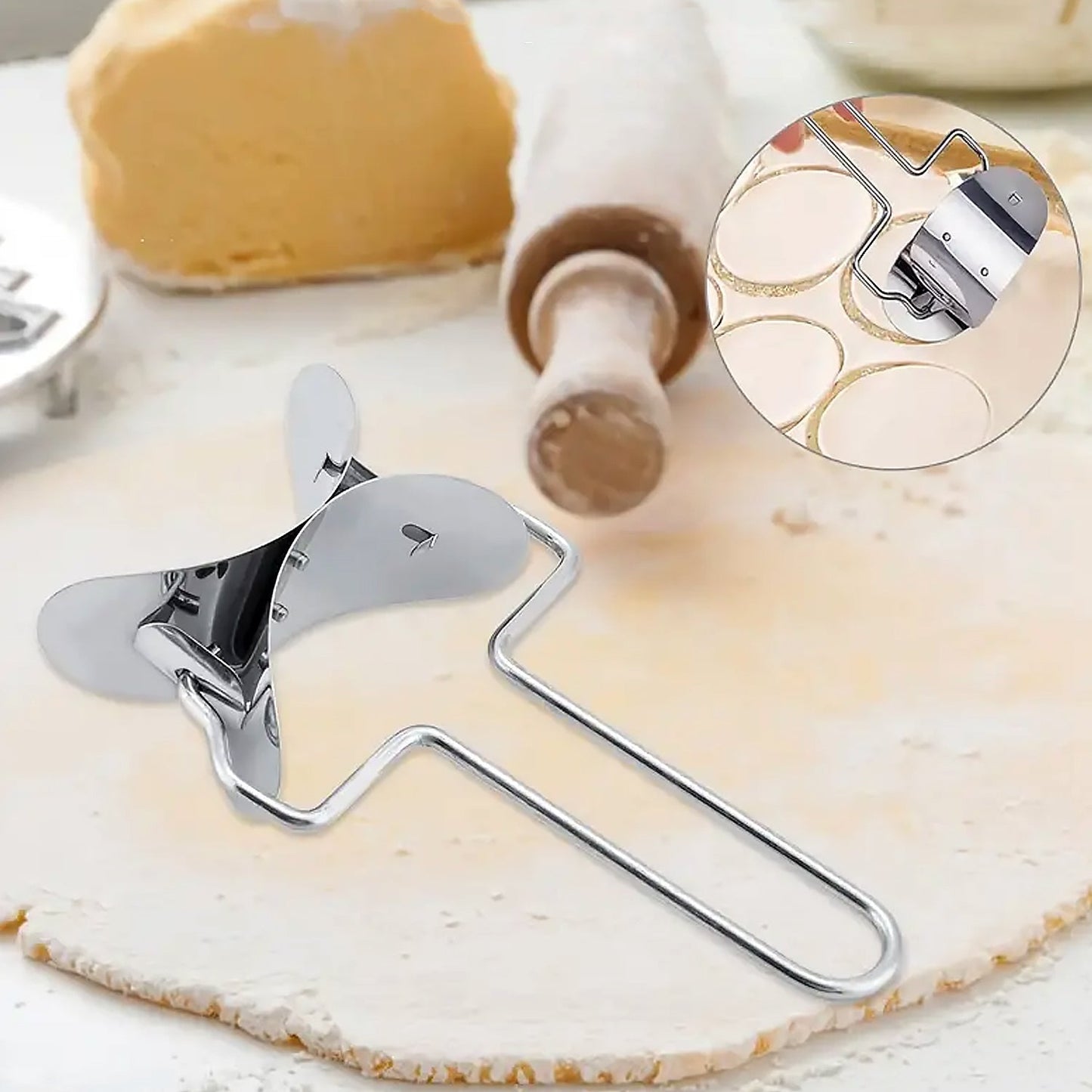 Puri Cutter Stainless Steel Roller Machine for Baking Tools Your Brand