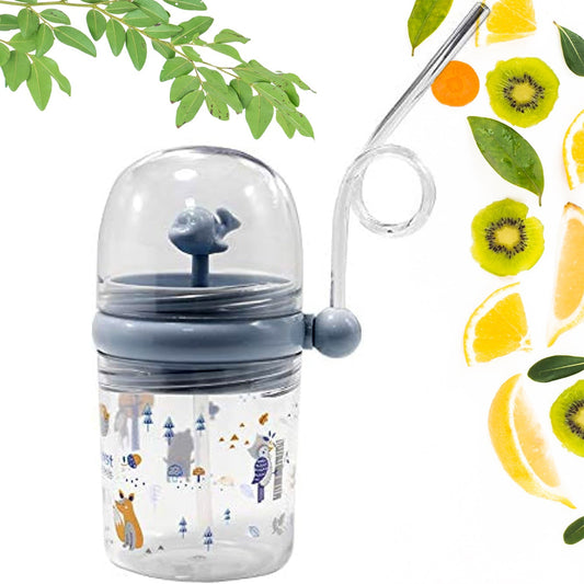 Whale Spray Sippy Cup (1 Pc): Straw, Lid, Spill-Proof, Fun Water Play Your Brand