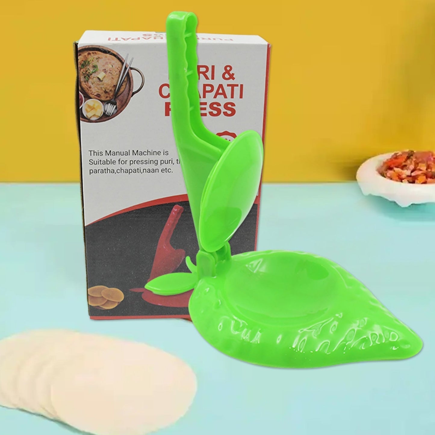 Plastic Kitchen Press: Strawberry Design, Manual, Easy to Use (1 Pc) Your Brand