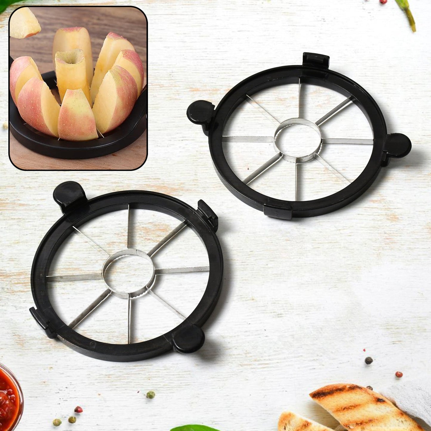 Stainless Steel 8 Blades Apple Slicer Corer Fruit Cutter and Divider Fruit Tool Your Brand