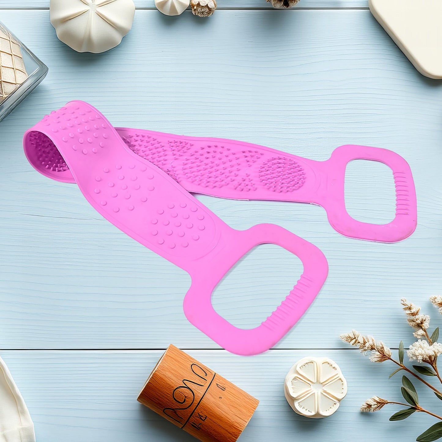 Silicone Body Scrubber Silicone Bath Body Brush (1 Pc / 24 Inch) Your Brand