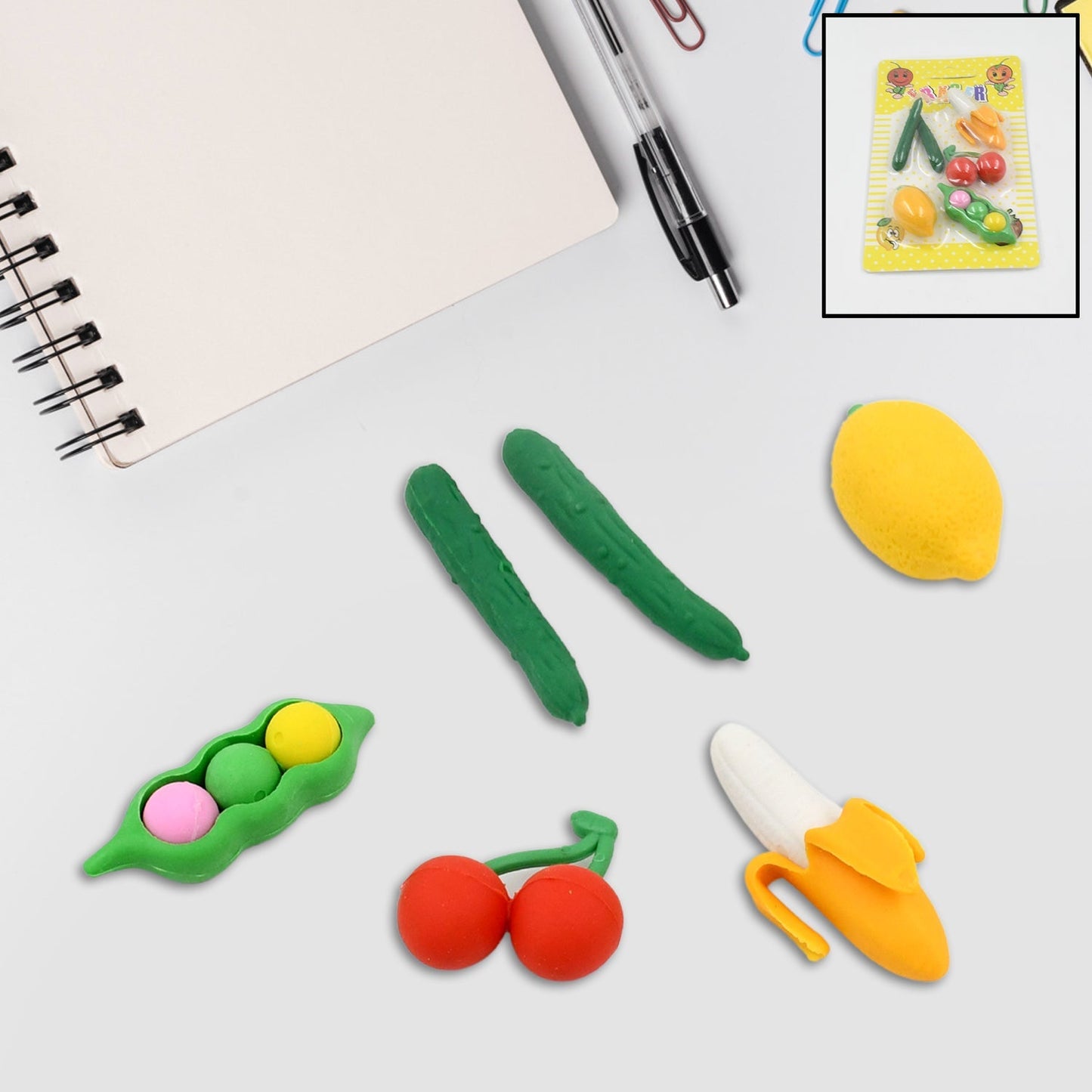 3D Mix Design Fancy & Stylish Colorful Erasers, Mini Eraser Creative Cute Novelty Eraser for Children Different Designs Eraser Set for Return Gift, Birthday Party, School Prize (1 Set) Your Brand