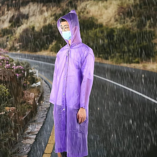 EVA Raincoat Protect Body Arms Legs, Waterproof Reusable Rain Poncho for Women Men Adult Kids Outdoor Traveling Eva Material Raincoat / Rain wear / Rain Suit for Outdoor Accessory (1pc) Your Brand