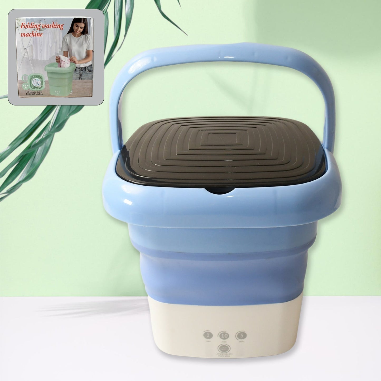 Folding Washing Machine, Mini Portable Washing Machine, Deep Cleaning, Mini Foldable Washing Machine, Suitable For Socks, Underwear, Baby Clothes & Other (1 Pc) Your Brand