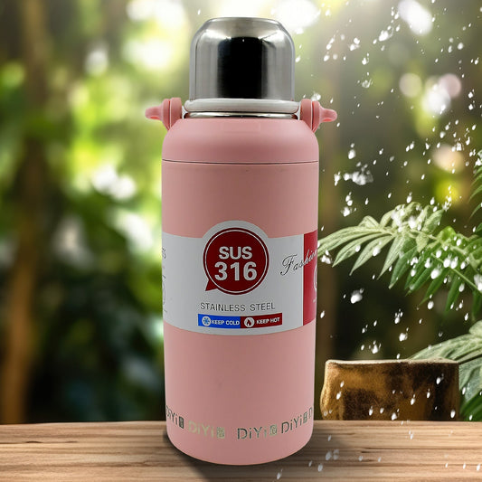 Stainless Steel tumblers 316 Stainless Steel, Vacuum Insulated Cup / Bottle, Portable Travel Kettle / Water Bottle with Handle, Outdoor Large Capacity Sports Kettle Cups / Bottle (1300 ML) Your Brand