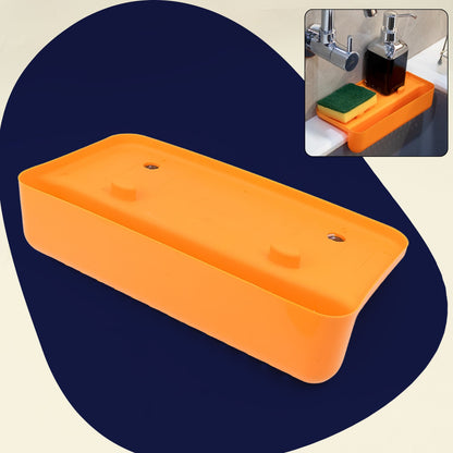 MULTI FUNCTIONAL DRAINER SHELF SINK STORAGE HOLDER Sink Colander Strainer (1 Pc)