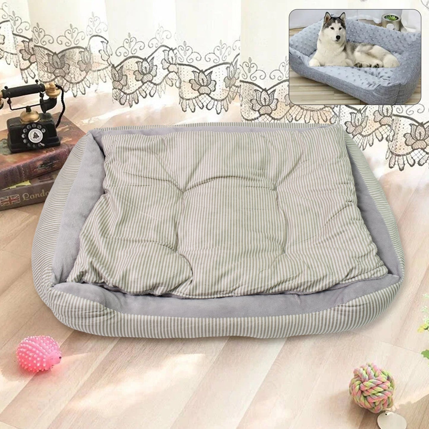 Pet Dog Bed General Thickening Dog Mat (1 Pc / 45x36x7 Cm / Small) Your Brand