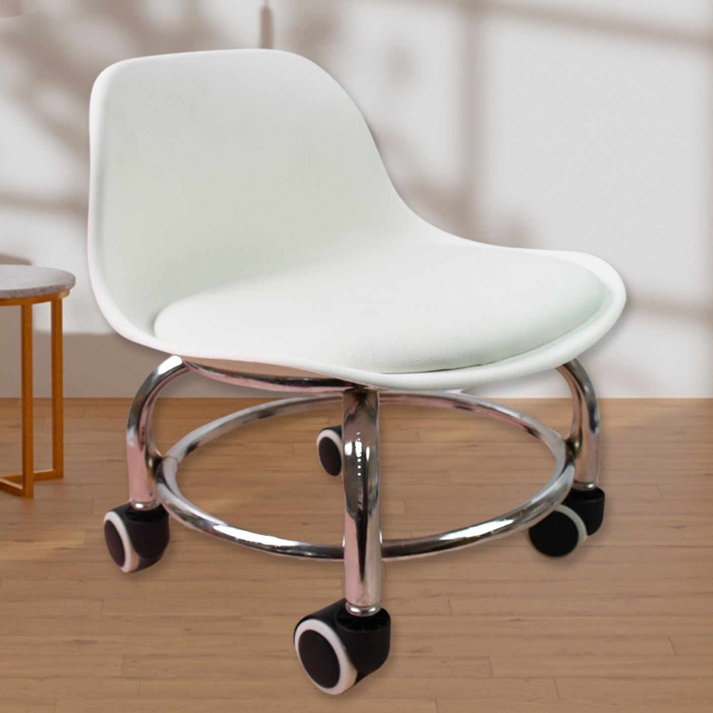 Heavy Duty Round Rolling Stool with Wheels Pedicure Stool (1 pc) Your Brand