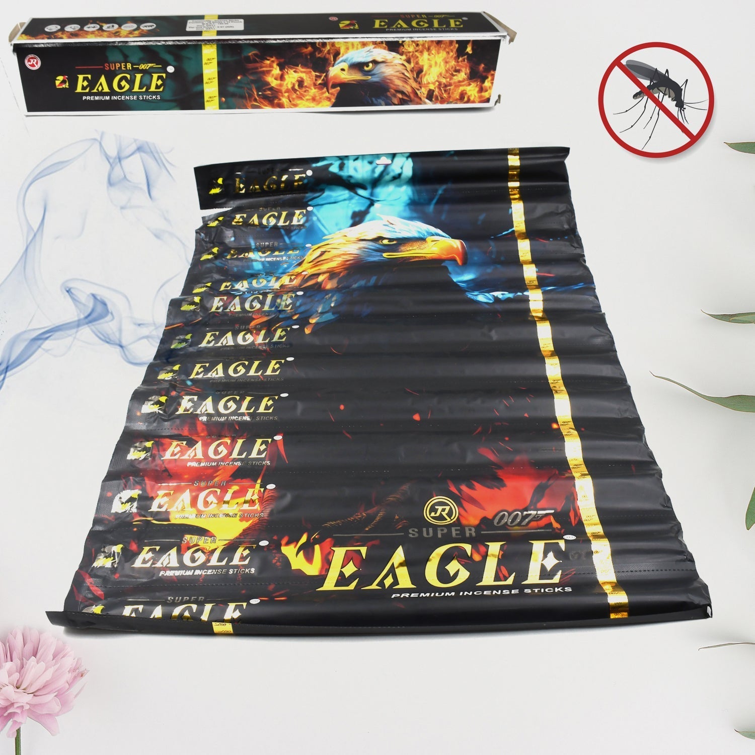 Mosquito Agarbatti Stick, Mosquito Agarbatti 1 Box (12 Packet / 120 Sticks) (Incense Stick) Your Brand