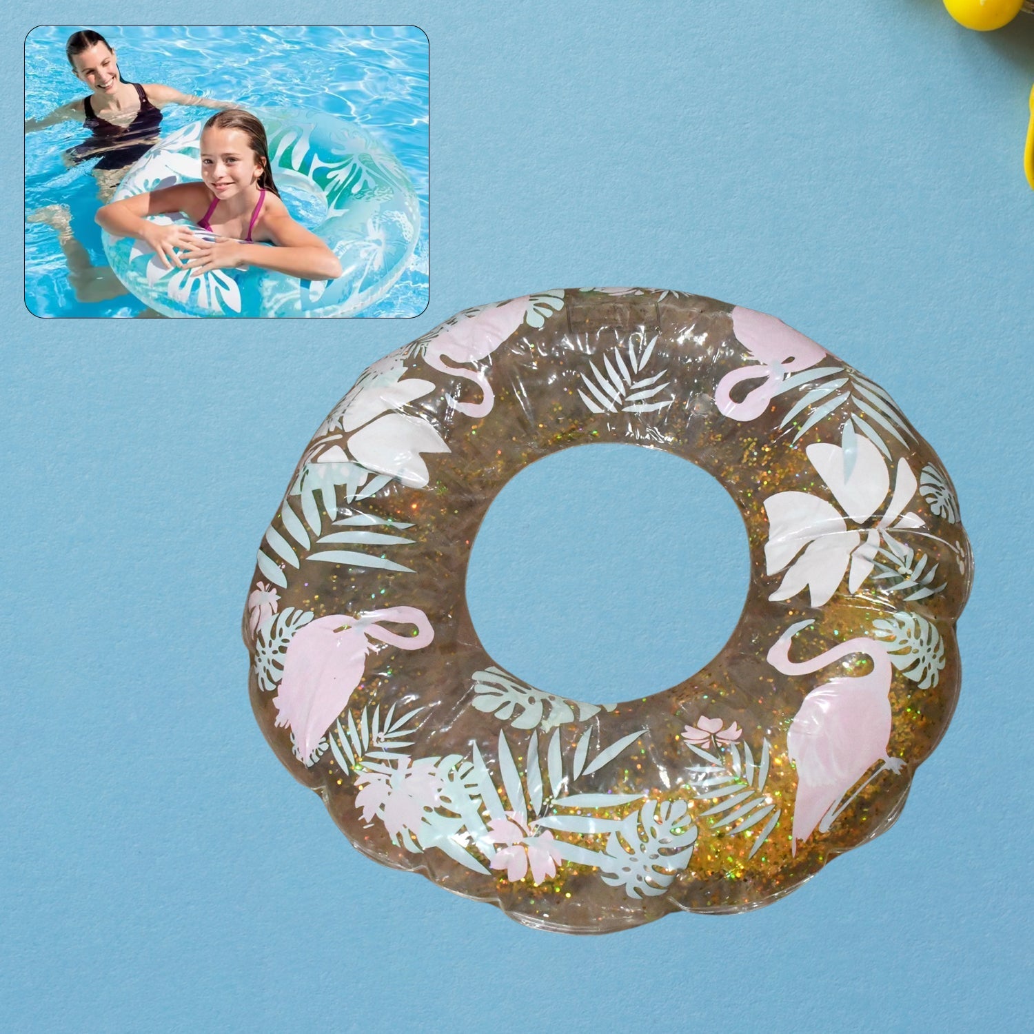 Swim Ring, For Adults, Conveniently Portable, Feathers, Swimming Ring, For Water Play, For Beaches, Swimming, Summer Vacation, Women's, Men's Outdoor Swimming Beach Adults Pool Water Fun Toys (1 Pc) Your Brand