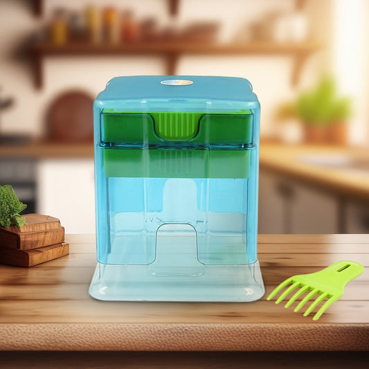 2 in 1 Potato Chipser / Slicer French Fries Maker Finger Chips | Plastic | Two Blades Finger Chips Cutter for Kitchen Accessory Vegetable Fruit Slicer (1 Pc)  Your Brand