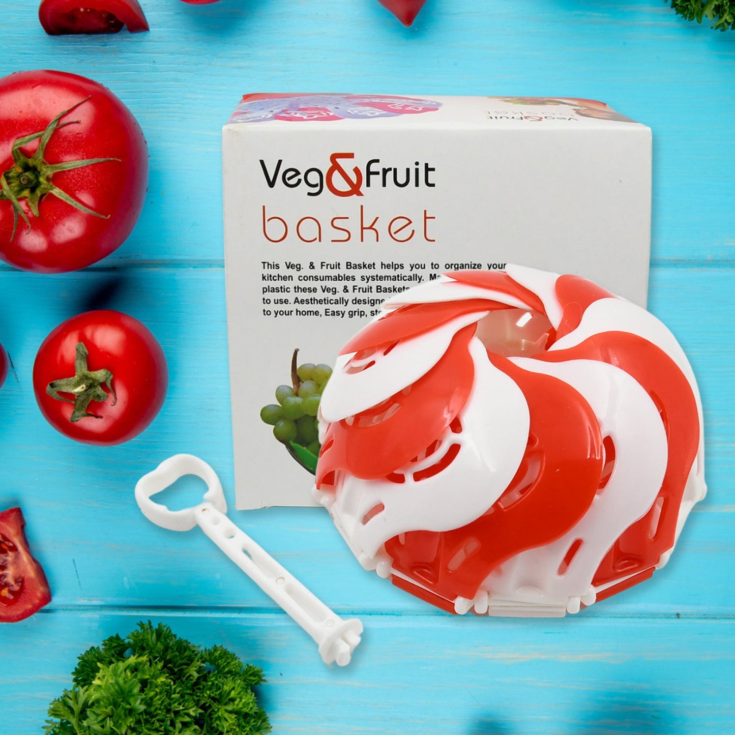 Folding Fruit Basket Hanging Stand – Lotus Shape Tray for Fruits & Vegetables (1 Pc)