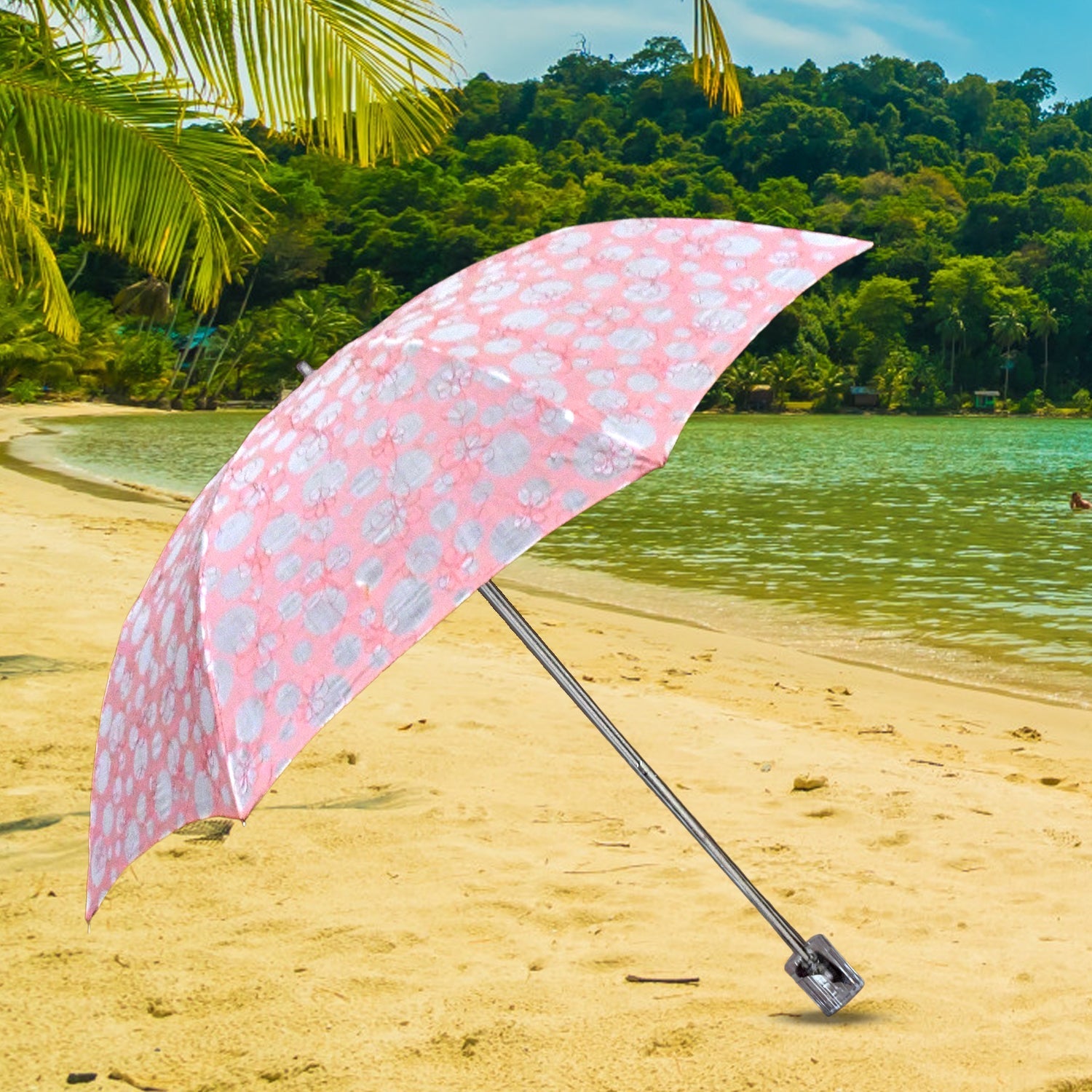 3-Fold Umbrella Summer Sun Protection Foldable Cute Umbrella || UV Protection Sun Umbrella || Travel Accessories || Umbrella for Children, Girls, and Boys (1 Pc) Your Brand