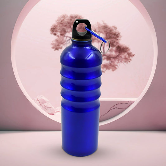 Aluminium Sports Water Bottle, 1 Pc (Capacity 500 ML Approx) Your Brand