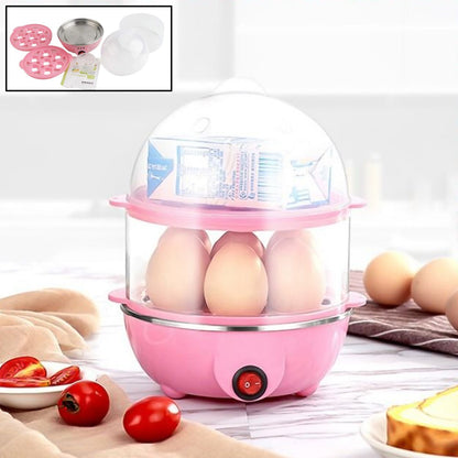 Egg Boiler / Poacher / Cooker / Electric Steamer (2 Layer) Your Brand