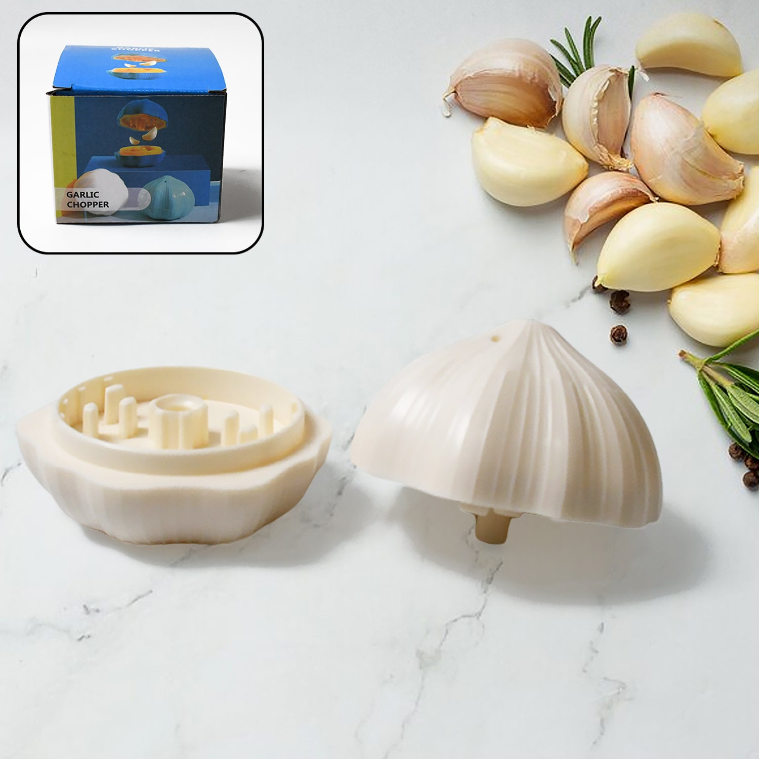 Garlic Press Sharpener Device Household Portable Manual Chili Ginger Garlic Masher Crusher Garlic Press, Garlic Crusher, Garlic Chopper, Garlic Grinder Your Brand