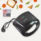 Sandwich Maker – Makes 2 Square Sandwiches, Non-Stick Plates, Easy to Clean