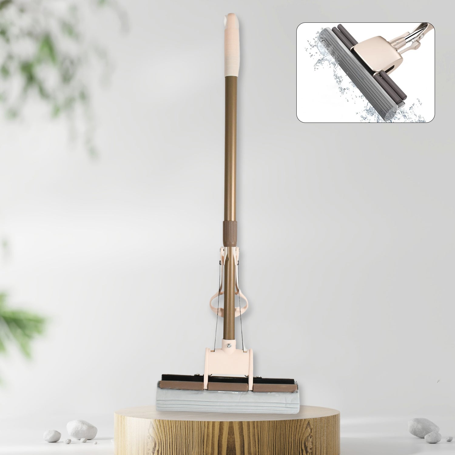 Sponge Mop Super absorbent Sponge-head-self-cleaning miracle-mop Your Brand