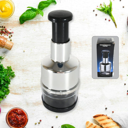 Stainless Steel Food Cutter & Chopper for Vegetables and Nuts