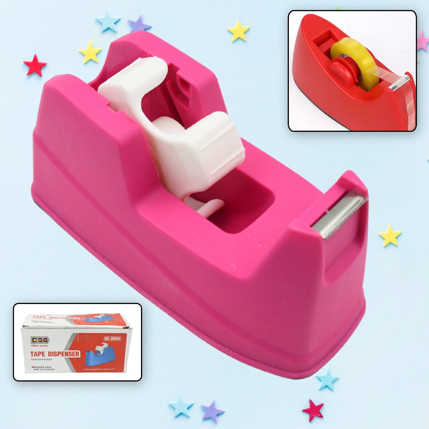 Plastic Tape Dispenser Cutter for Home Office 1 Pc 631 gm