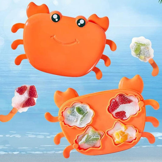 Crab Ice Mold Household Ice Cream Mold Popsicle Mold Silicone Ice Cream Popsicle Children's Ice Box Popsicle Box (1 Pc) Your Brand