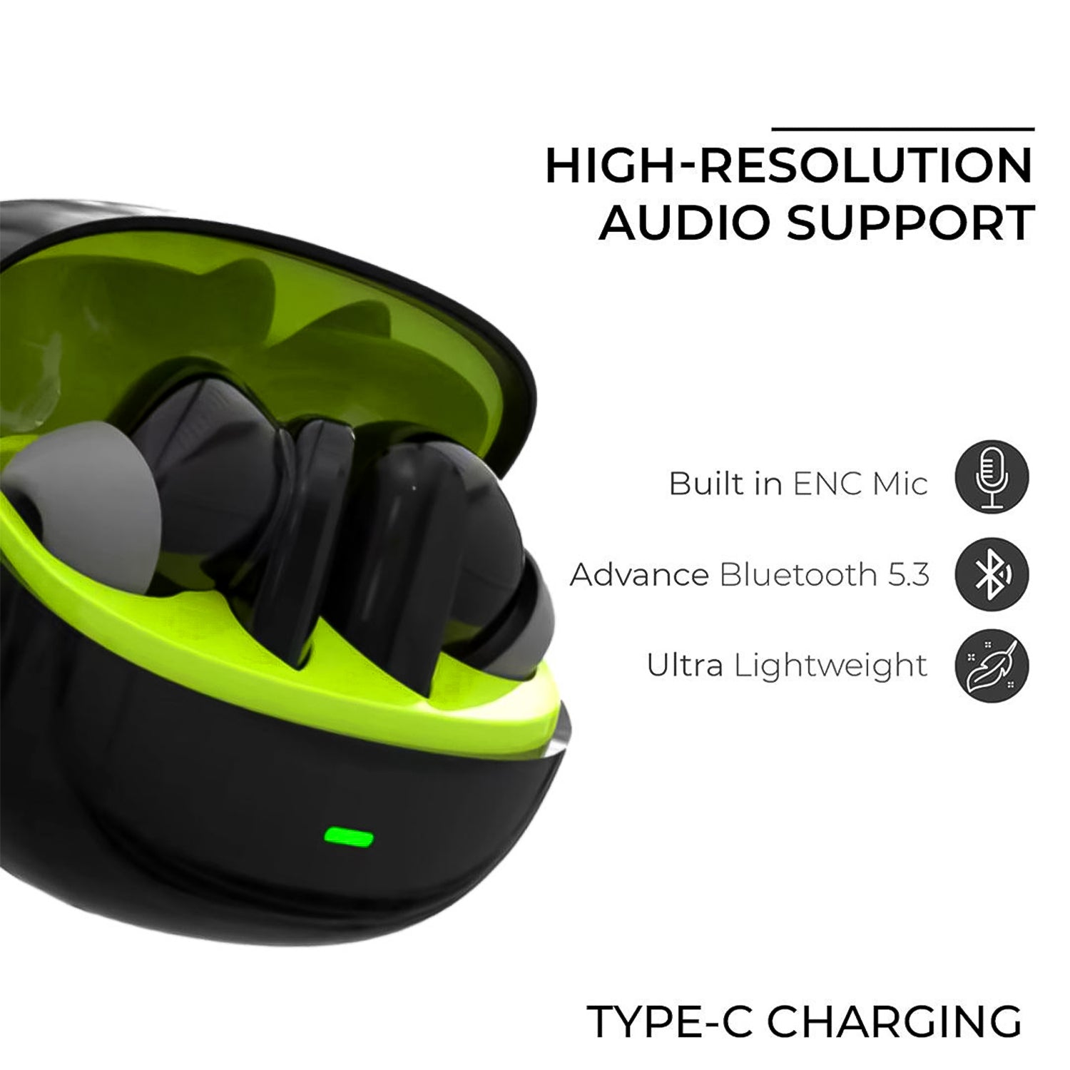 True Wireless Earbuds | Best Low Latency | Bluetooth Headset (1 Set) Your Brand