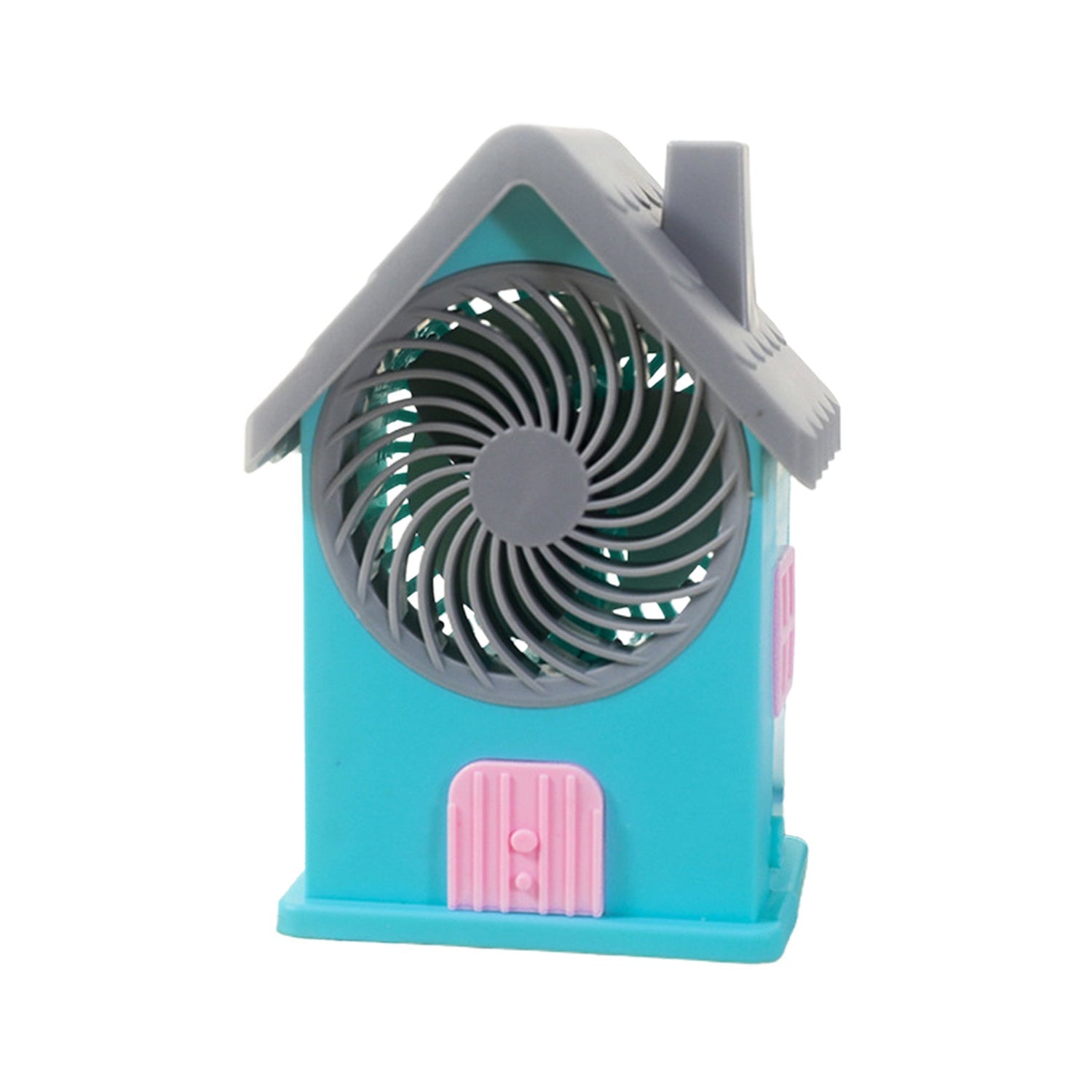 Mini House Fan House Design Rechargeable Portable Personal Desk Fan For Home , Office & Kids Use (Battery Not Include) Your Brand