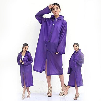 EVA Raincoat Protect Body Arms Legs, Waterproof Reusable Rain Poncho for Women Men Adult Kids Outdoor Traveling Eva Material Raincoat / Rain wear / Rain Suit for Outdoor Accessory (1pc) Your Brand