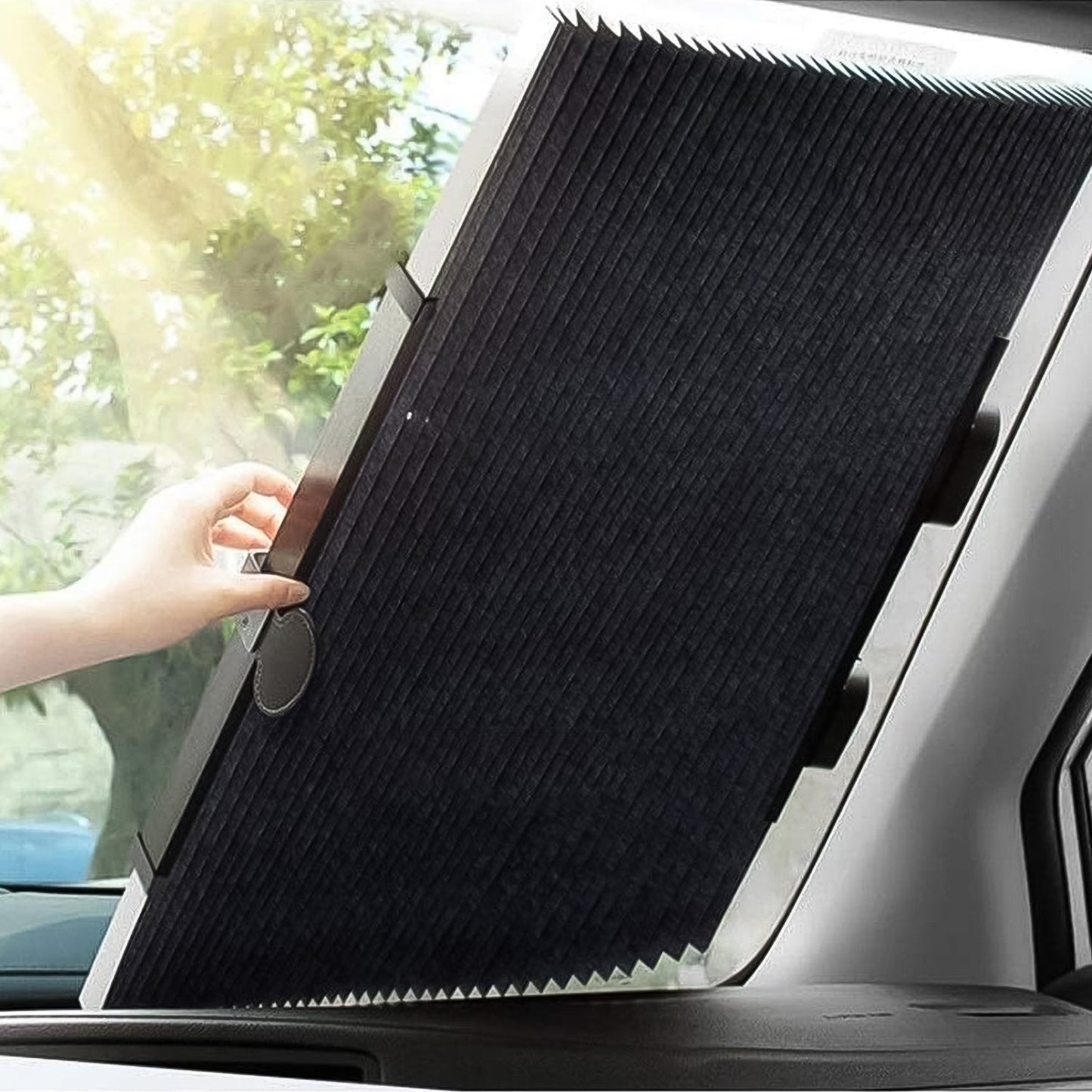 Retractable Long Foldable Windshield Sun Shade for Car (1 Set) Your Brand