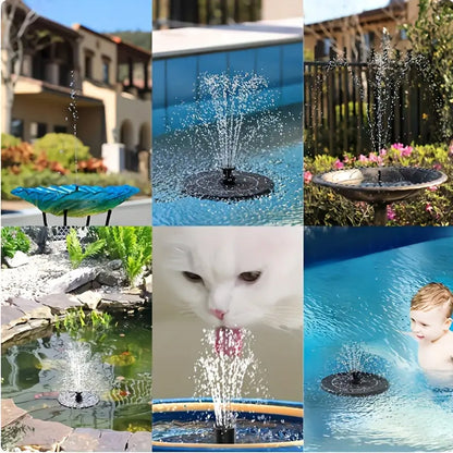 Solar Water Fountain Pump with Multi Spray Modes (1 Set) Your Brand