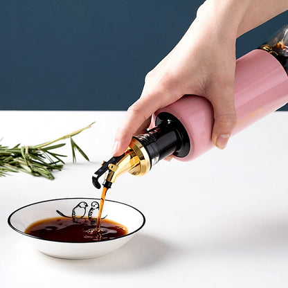 Olive Oil Dispenser – Leakproof Glass Bottle with Non-Drip Spout (300 ML)