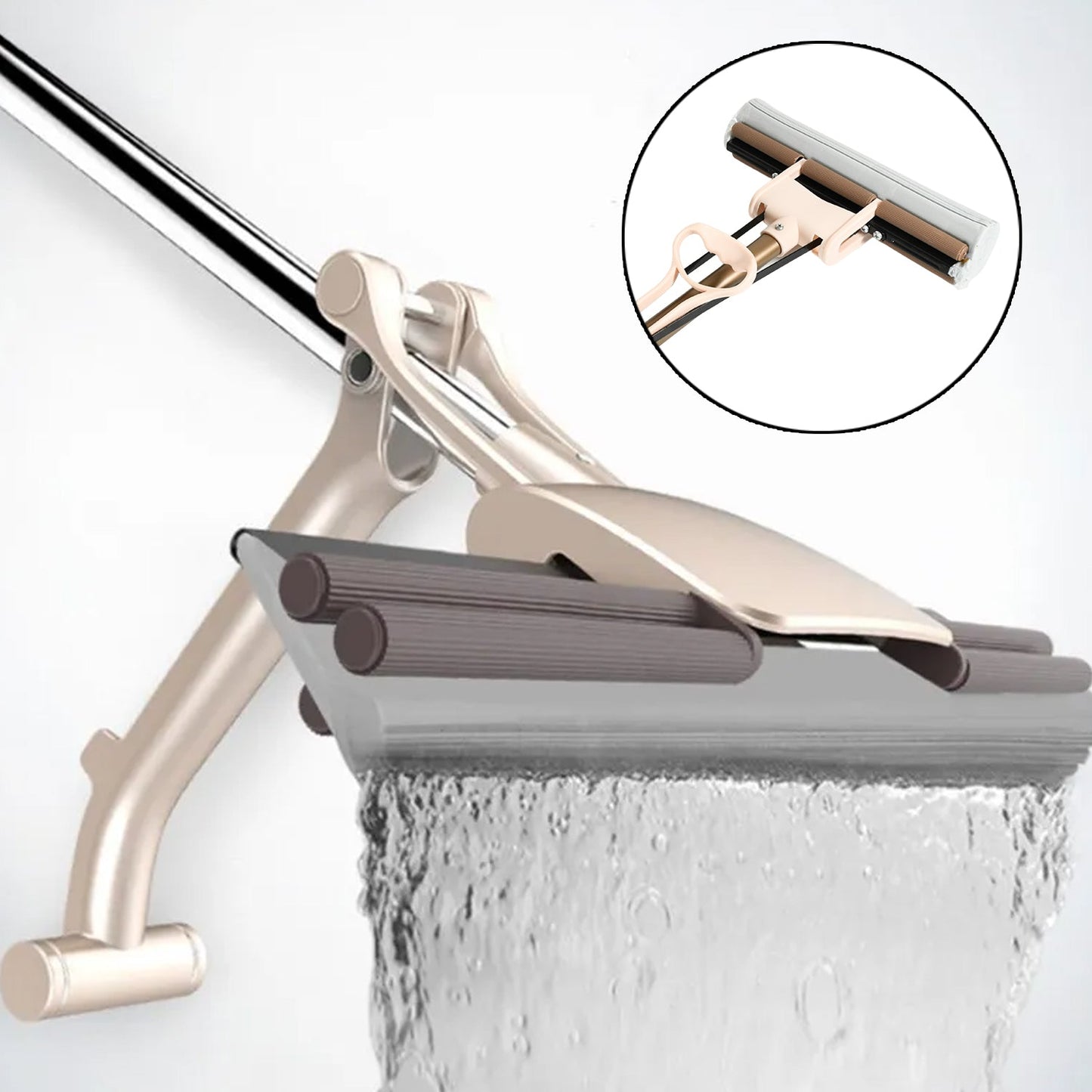 Sponge Mop Super absorbent Sponge-head-self-cleaning miracle-mop Your Brand