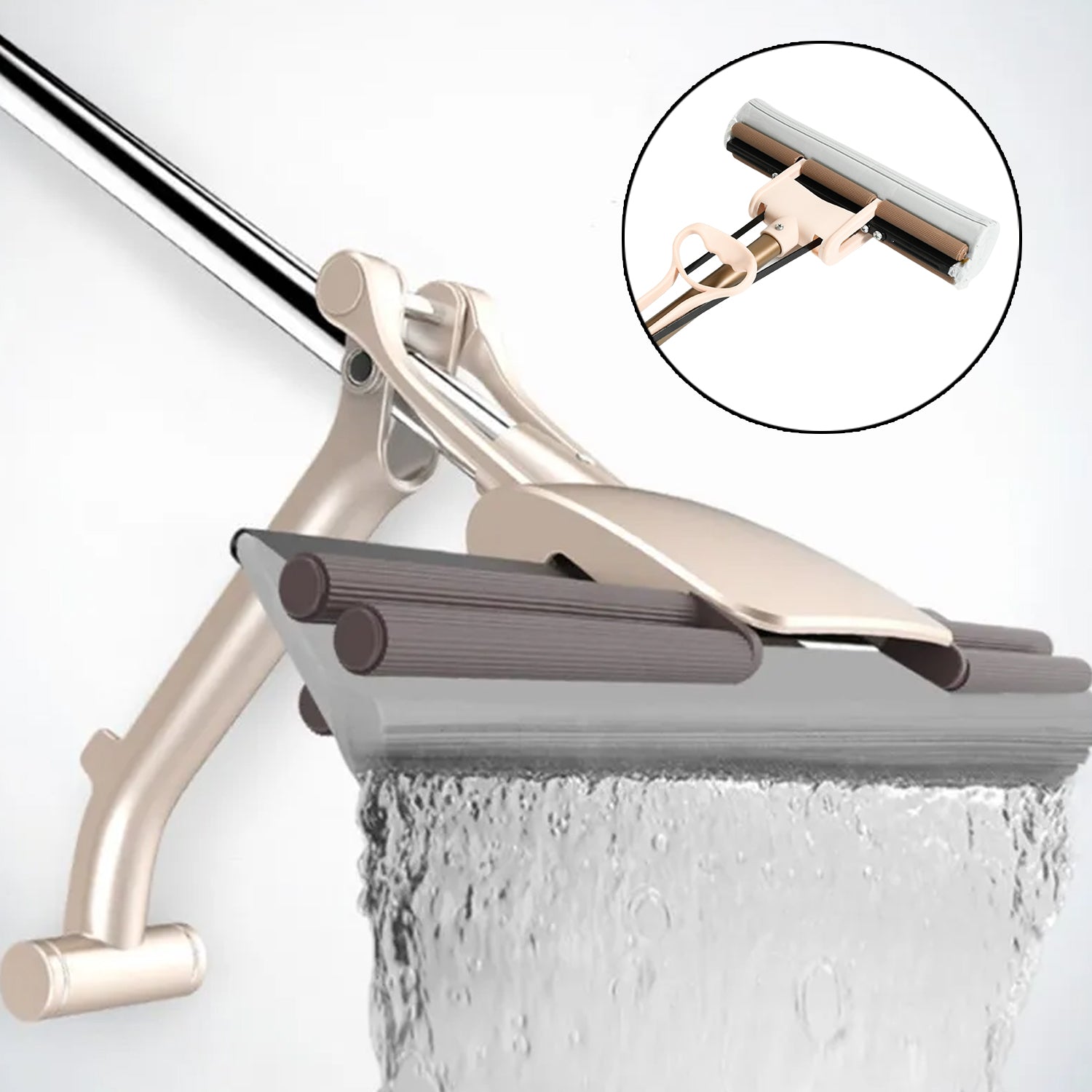 Sponge Mop Super absorbent Sponge-head-self-cleaning miracle-mop Your Brand