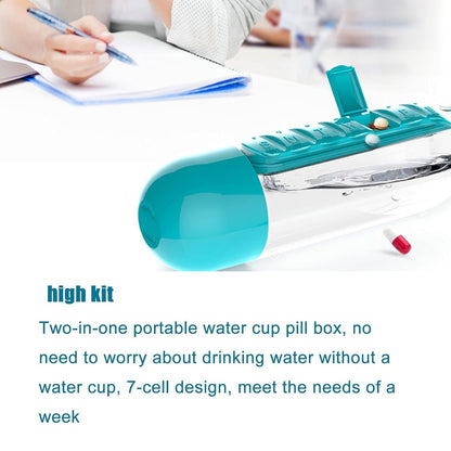 Pill & Vitamin Bottle, Water Bottle Multi Functional Use for Traveling & Outdoor Use Water Bottle, Travelling kit, Summer Special Bottle (600 Ml /  Mix Color ) Your Brand