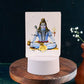 Beautiful 3D Lord Shiva Frame with Soft White Light (1 Pc)