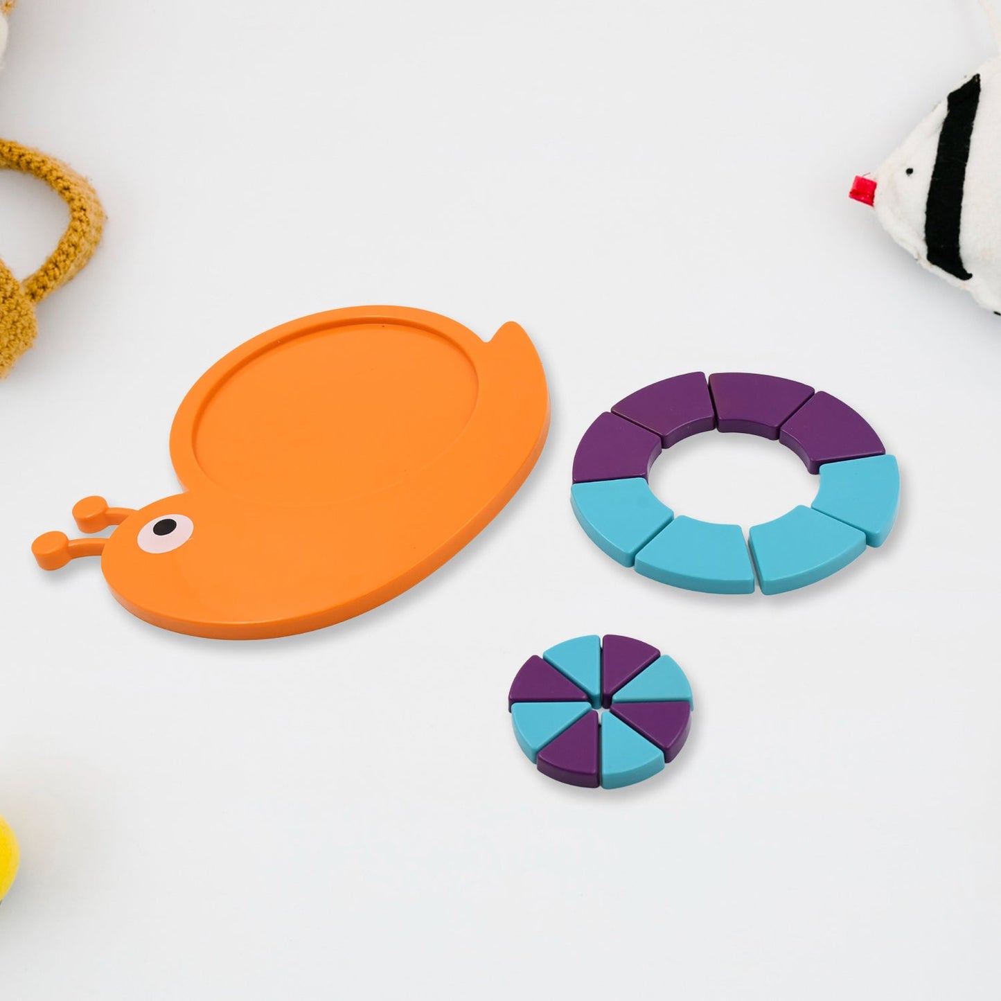 Toys Snail Puzzle Kids, Mini Travel Puzzle Games & Pre School Toys Develops Motor & Reasoning Skills STEM Educational Toy, Birthday Gifts 3 - 6 Year kids, Brain Games for Kids, Building Blocks for Kids (Mix Color) Your Brand