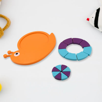 Toys Snail Puzzle Kids, Mini Travel Puzzle Games & Pre School Toys Develops Motor & Reasoning Skills STEM Educational Toy, Birthday Gifts 3 - 6 Year kids, Brain Games for Kids, Building Blocks for Kids (Mix Color) Your Brand