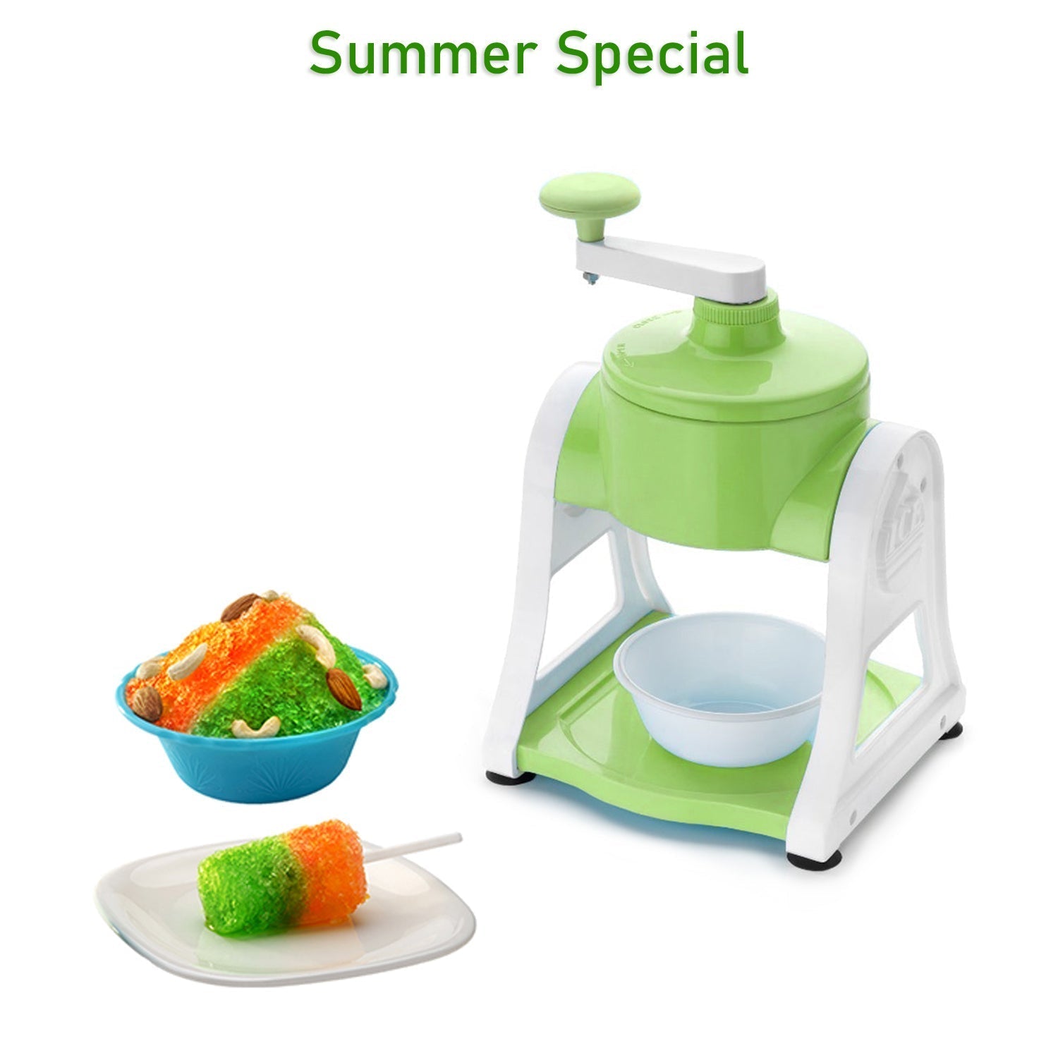 Ice Gola Maker Ice Snow Maker Machine | Ice Crusher | Indoor Outdoor Manual With Steel Blade & Antislip Grip Your Brand