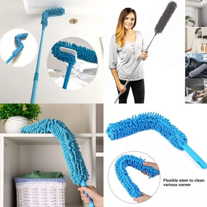 Long Handle Dust Cleaning Brush, Adjustable Microfiber dust Brush, Foldable Home appliances Ceiling Cleaner, Latest Home Improvement Products Your Brand