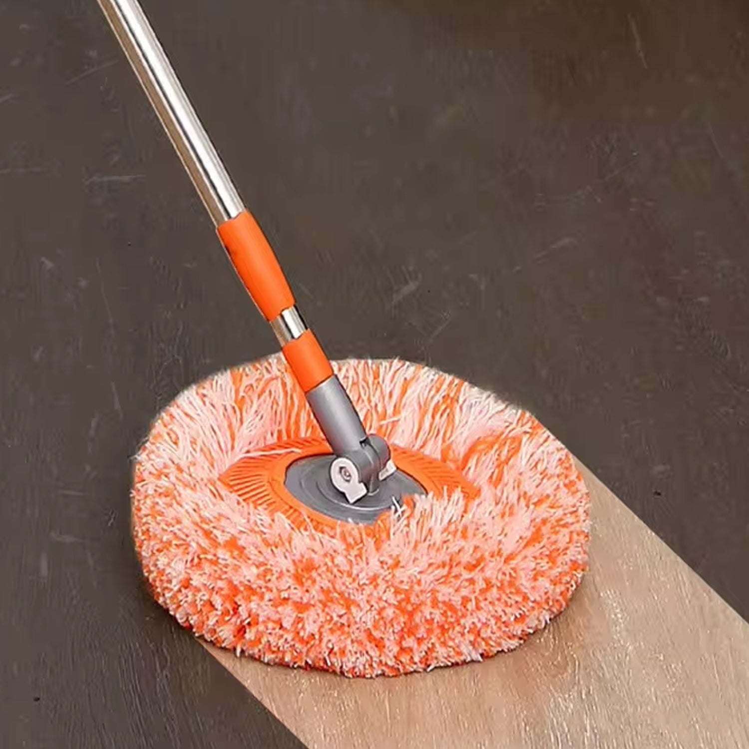 360° Rotatable Ceiling Dust Cleaning Mop Extendable Long Lightweight Handle Mop Heads Pad, Spin Scrubber for Ceiling Floor Bathroom Kitchen Tile Your Brand