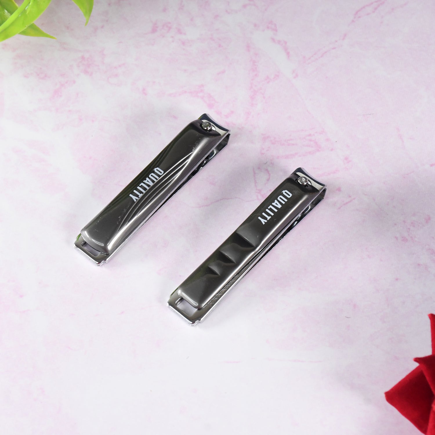 Stainless Steel Folding Portable Large Nail Clippers with Nail File (1 Pc) Your Brand