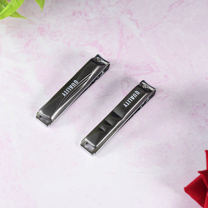 Stainless Steel Folding Portable Large Nail Clippers with Nail File (1 Pc) Your Brand
