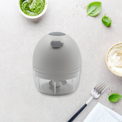 Chopper for Kitchen Electric, Rechargeable Garlic Chopper, Cordless Mini Food Processor, Portable Food Chopper with Detachable Stainless Steel Blade for Garlic, Ginger, Onion, Meat (200ML) Your Brand