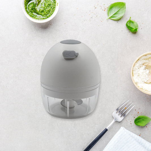 Chopper for Kitchen Electric, Rechargeable Garlic Chopper, Cordless Mini Food Processor, Portable Food Chopper with Detachable Stainless Steel Blade for Garlic, Ginger, Onion, Meat (200ML) Your Brand