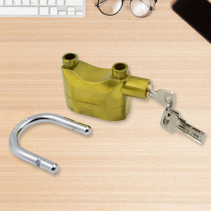 Security Alarm Metallic Lock System with 3 Keys (1 Set / Mix Color) Your Brand