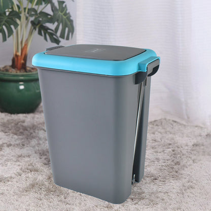 Apex Plastic Push N Pedal Dust Bin 6.5 Liters (1 Pc / Mix Color)
