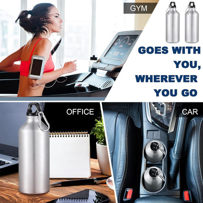 Aluminium Sports Water Bottle, 1 Pc (Capacity 750 ML Approx) Your Brand