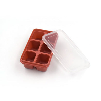6 cavity Silicone Ice Tray used in all kinds of places like household kitchens for making ice from water and various things and all. Your Brand