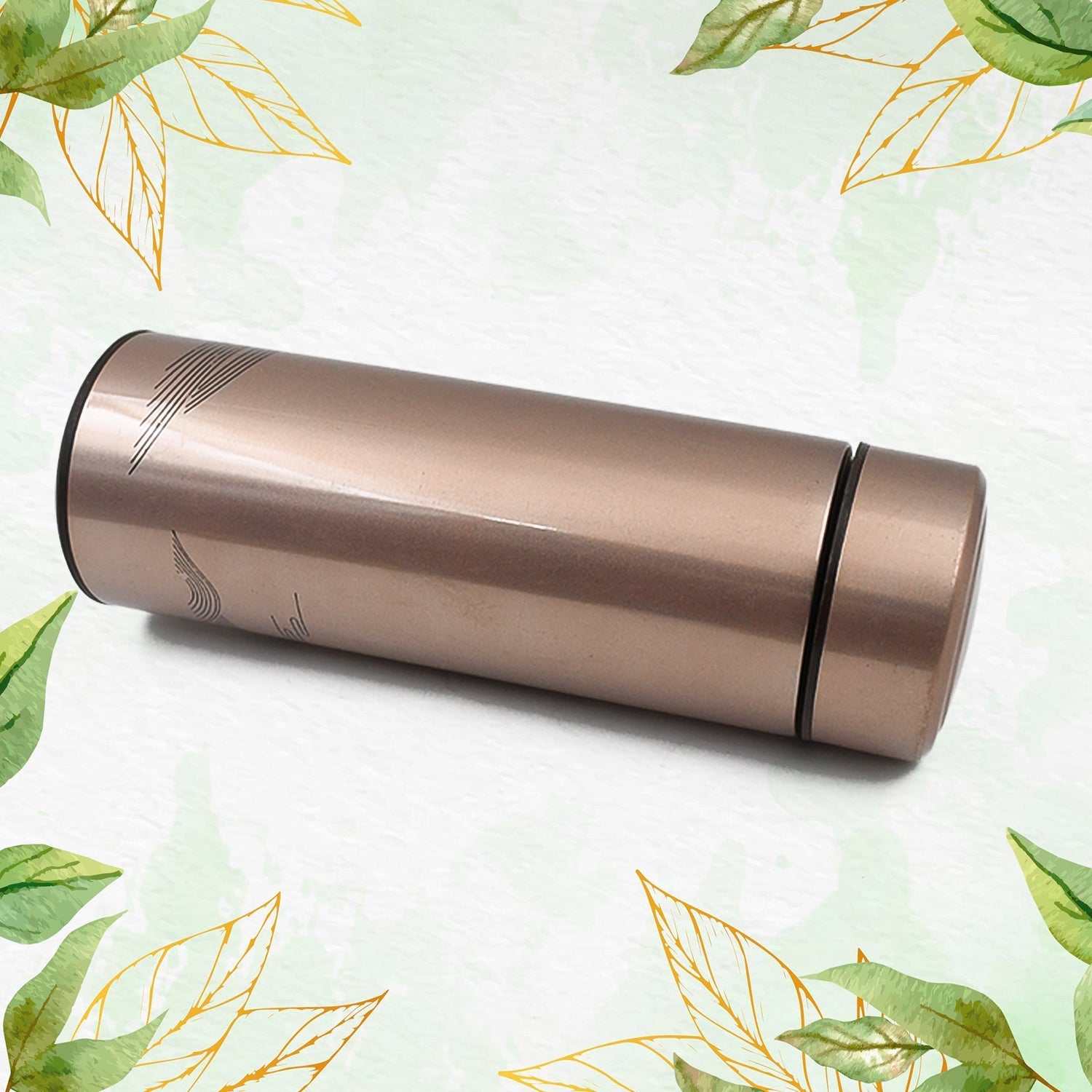Vacuum Bottle, Double Wall Vacuum Mug, Stainless Steel water Bottle (350 ML Approx) Your Brand
